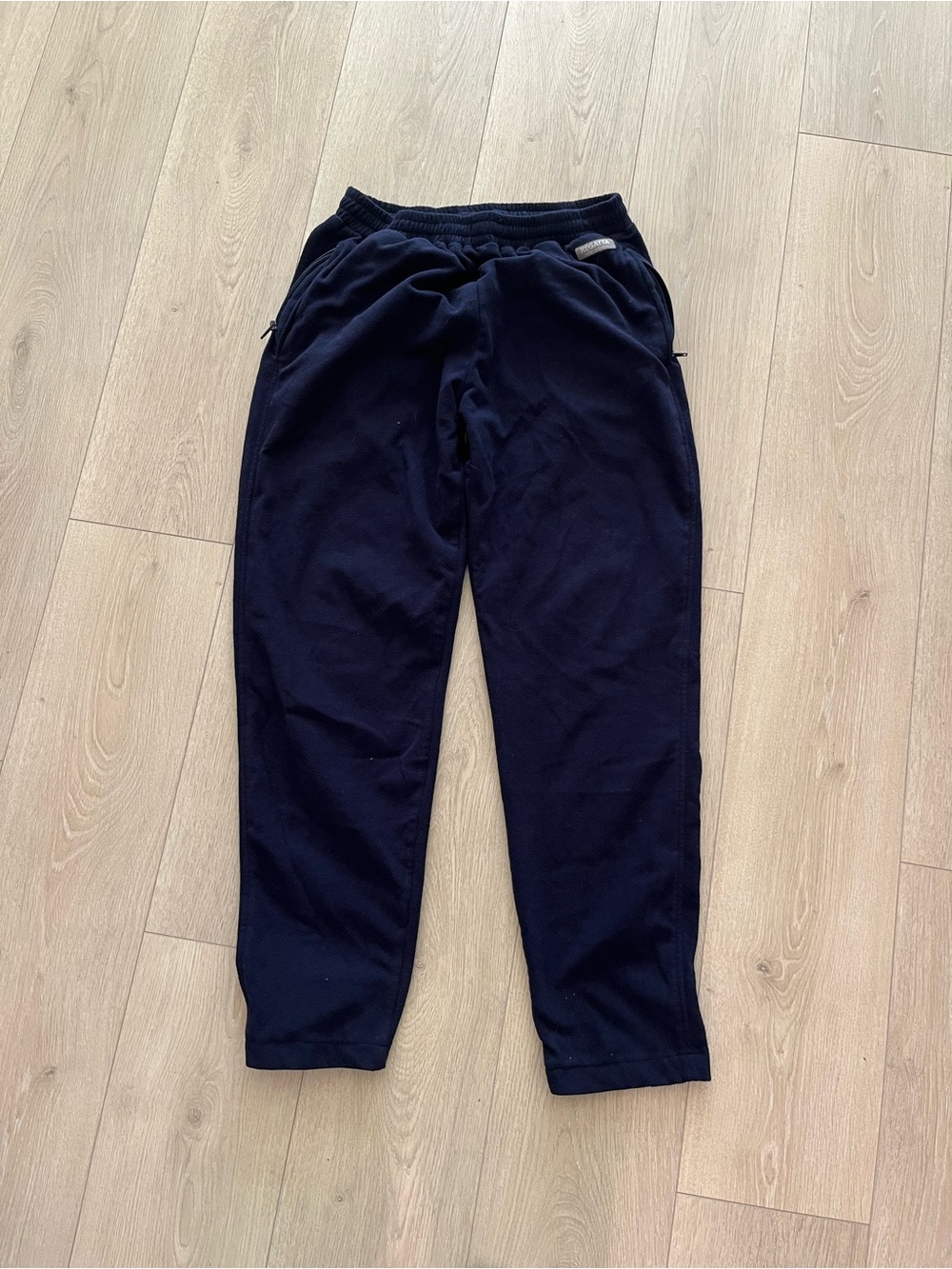 Men's Navy Fleece Joggers with Elastic Waist